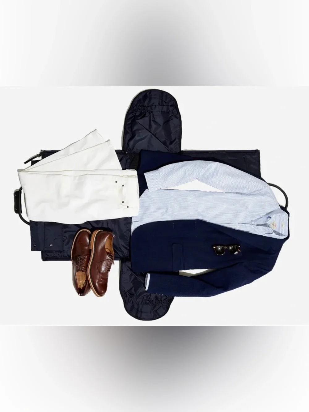 Navy Canvas Garment Duffel Bag